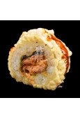 Pieczony łosoś w tempurze maki