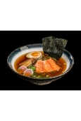 Shoyu ramen z łososiem